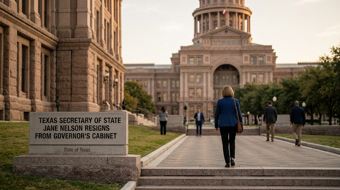 Texas Secretary of State Jane Nelson resigns from Governor's cabinet