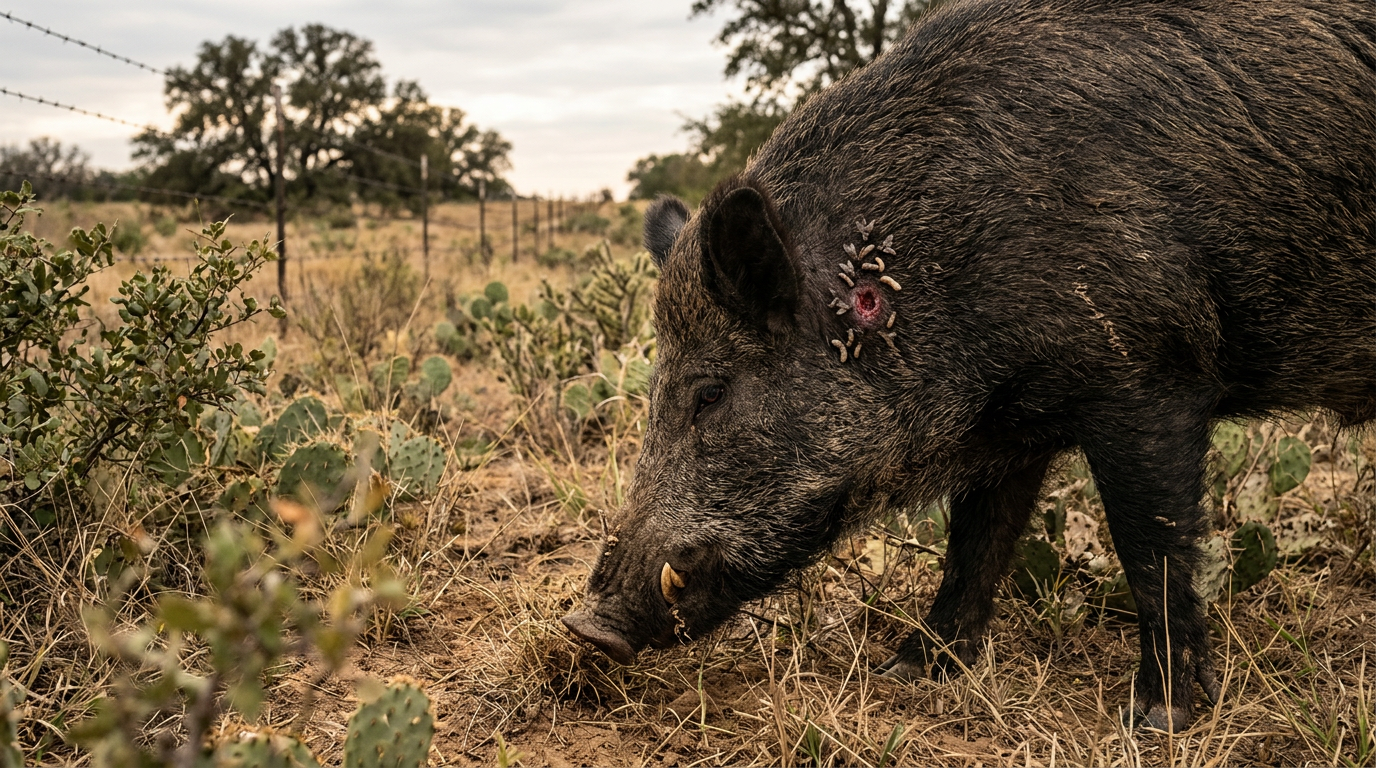 New Screwworm Threat Emerges in Texas Feral Hog Population Raising Agricultural Alarm