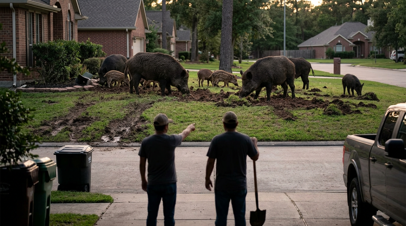 Suburban Nightmare: How 3 Million Feral Hogs are Reshaping the Texas Landscape