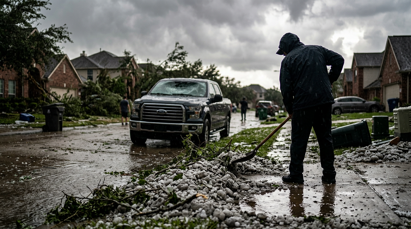 Severe Weather Alert: Large Hail and Damaging Winds Forecast for Texas This Weekend