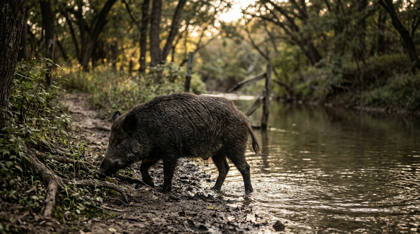 Wild Hog Incursion Hits Salado Creek as Porcine Population Surge Continues