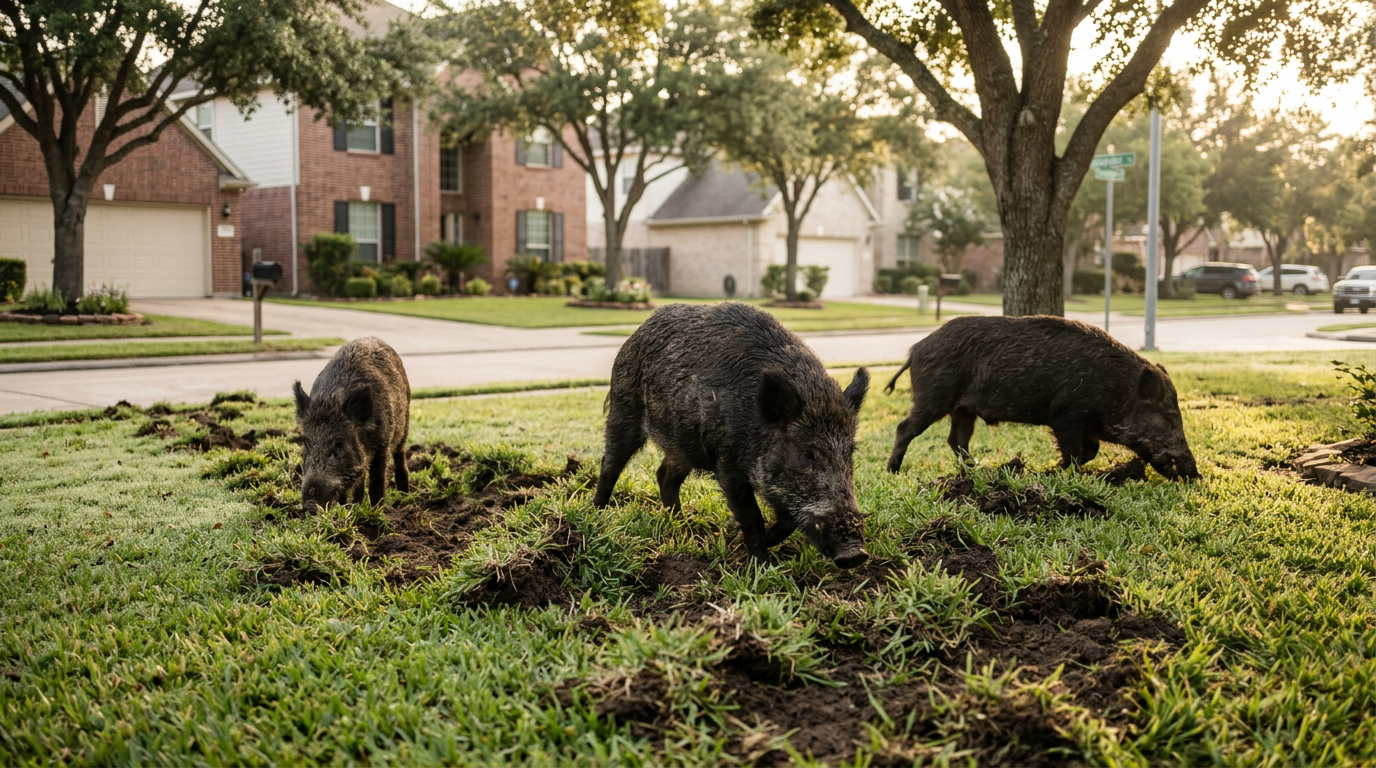 Suburban Siege: The Growing Impact of Feral Hog Infestations in Texas Neighborhoods