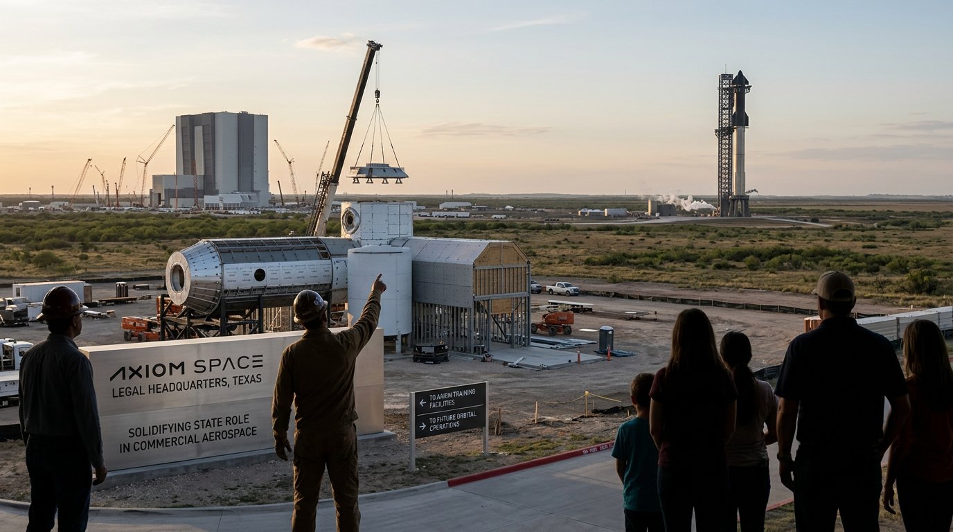 Axiom Space Moves Legal Headquarters to Texas Solidifying State Role in Commercial Aerospace