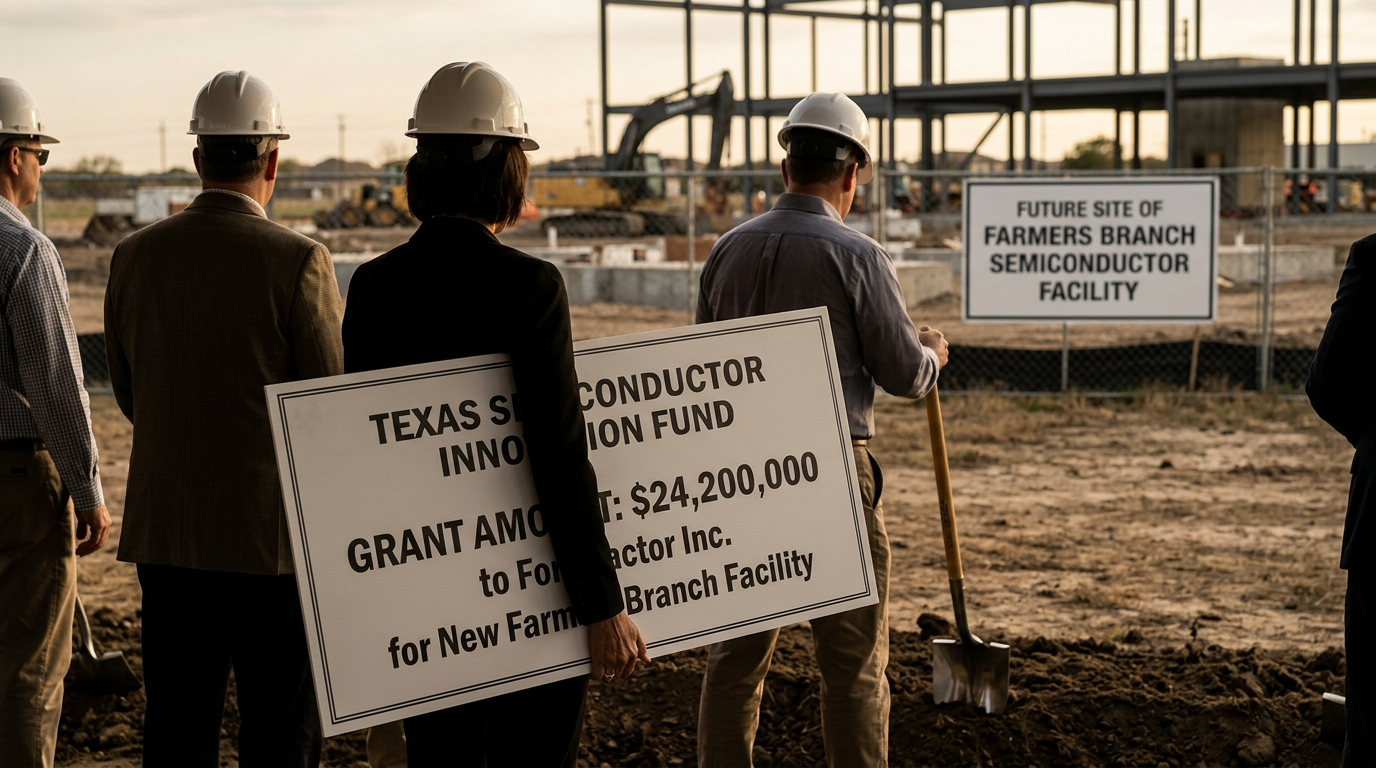 Governor Abbott Awards 24 Million Dollar Grant for New Farmers Branch Semiconductor Facility