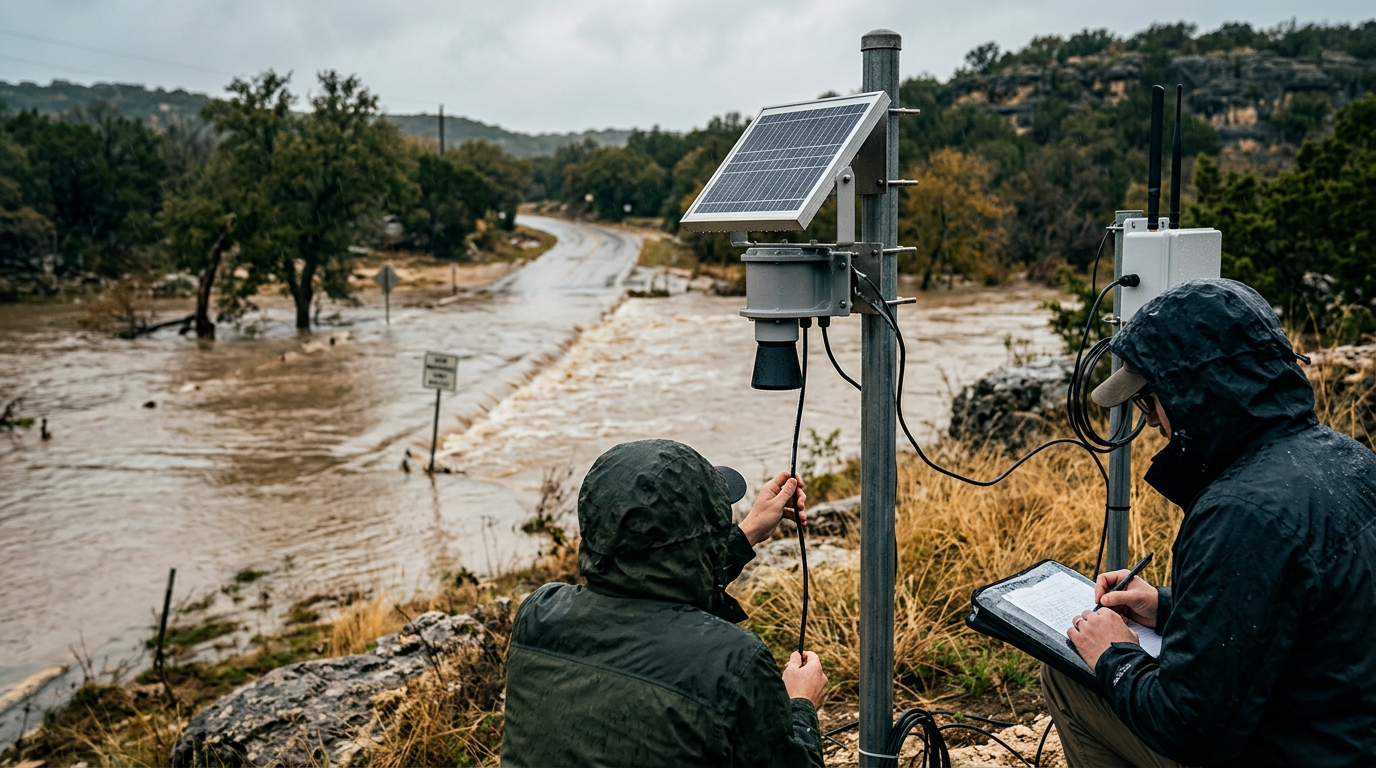 New Advanced Flood Monitoring Technology Developed by UT Arlington for Hill Country Safety
