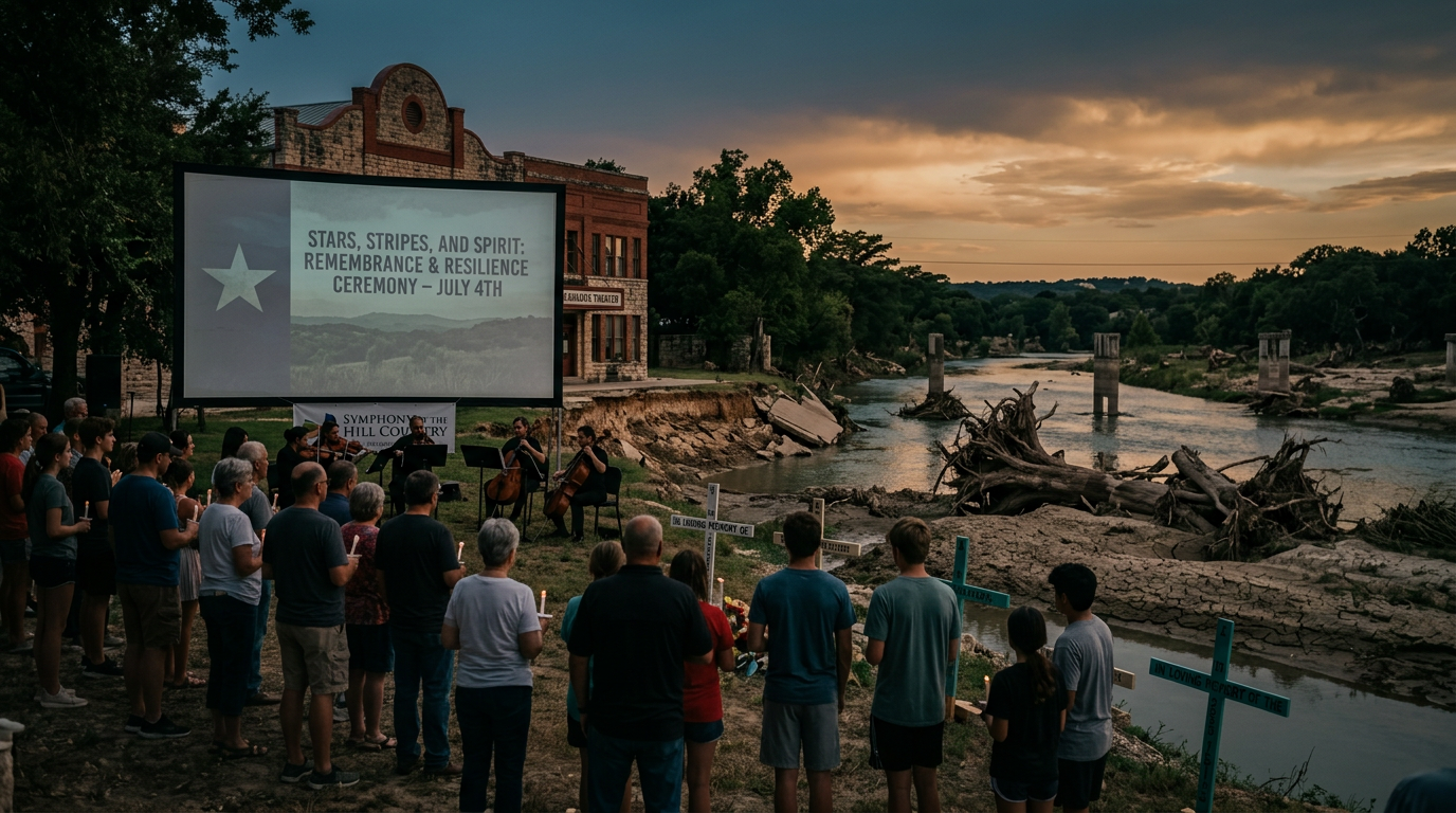 Texas Governor Joins Kerrville Community to Commemorate Anniversary of Deadly Hill Country Floods