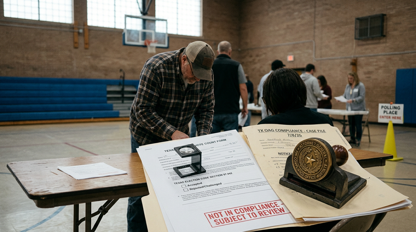 Texas Attorney General Faces Questions Over Election Law Compliance During Voting Crackdown