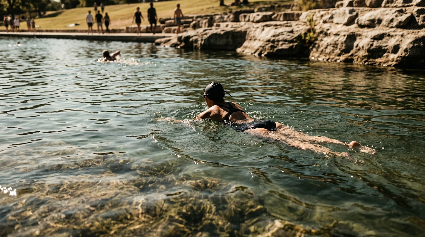 Texas Author Chronicles Fifty-Swim Journey and Healing in New Memoir Midstream