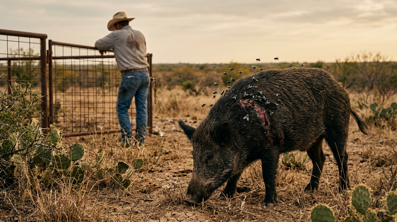 Texas Ranchers Brace for Potential Resurgence of Invasive Screwworm in Feral Hog Populations