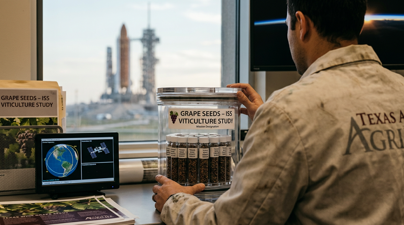 Texas A&M AgriLife Research Sends Lone Star Wine Seeds to International Space Station