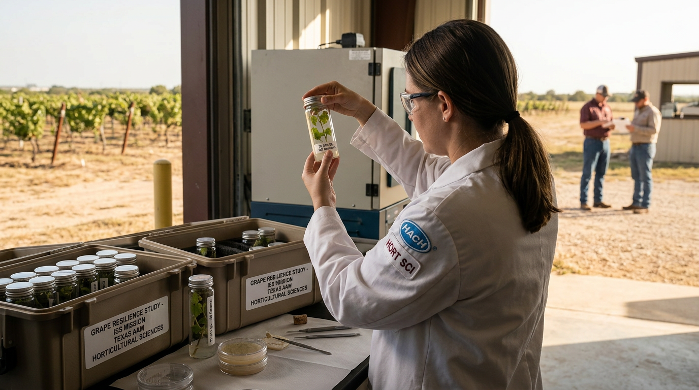 Texas A&M Scientists to Study Vineyard Resilience Through Space Station Grape Research