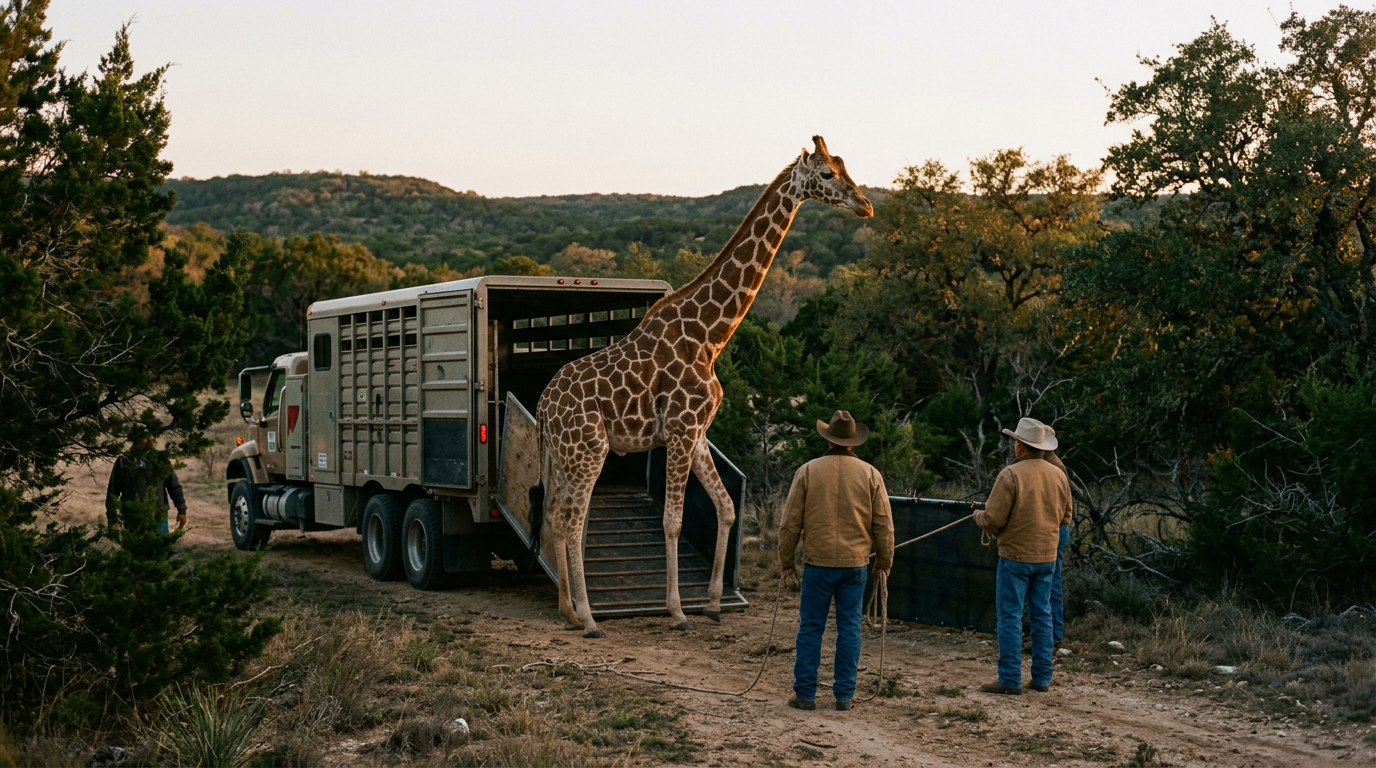 The True Story Behind Gracie the Giraffe’s Hill Country Journey and Rescue
