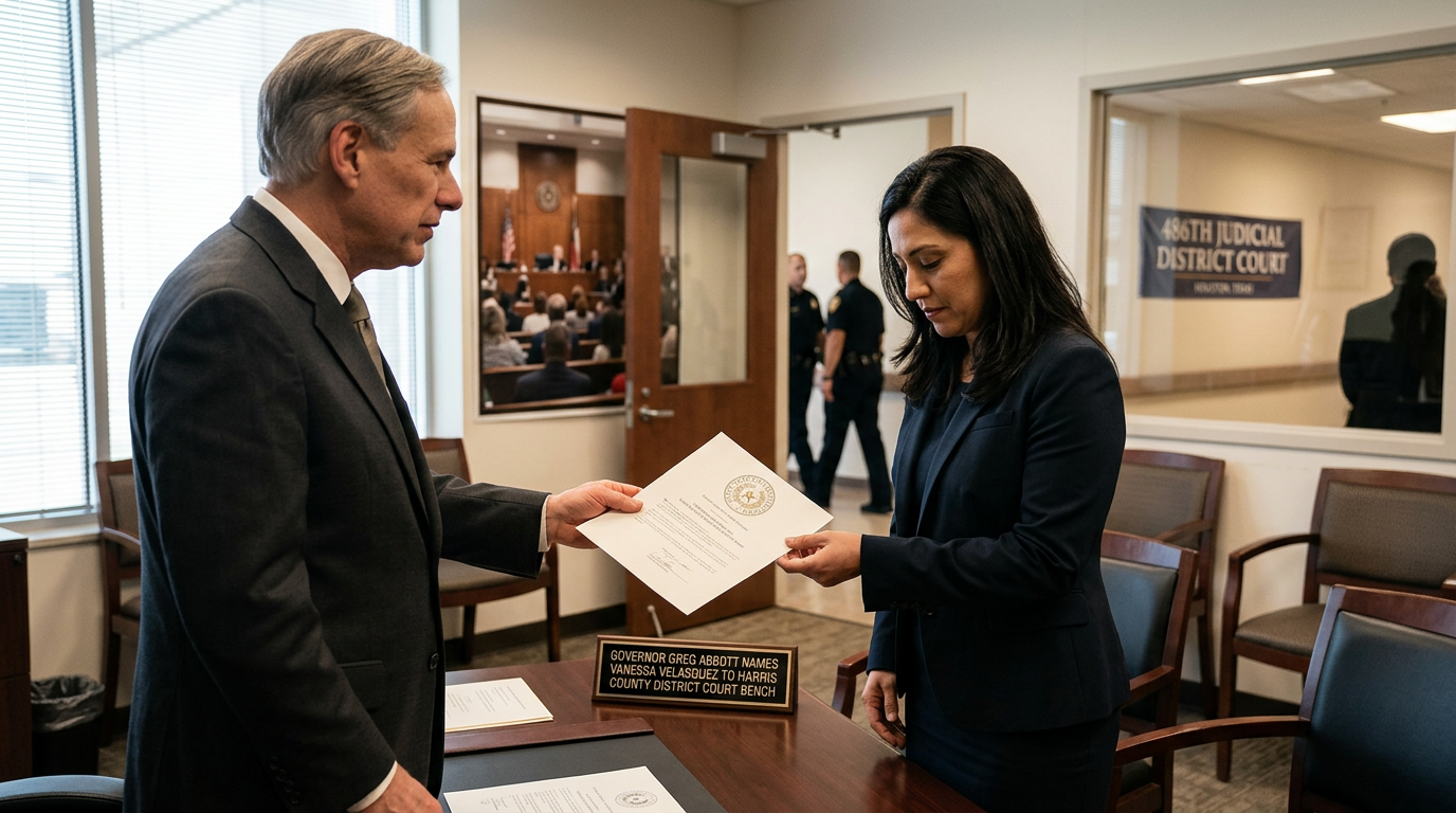 Governor Abbott Names Vanessa Velasquez to Harris County District Court Bench