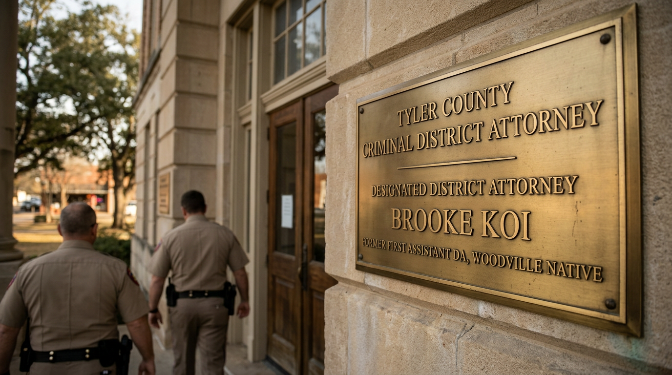 Governor Greg Abbott Names Brooke Koi as Tyler County’s New Criminal District Attorney