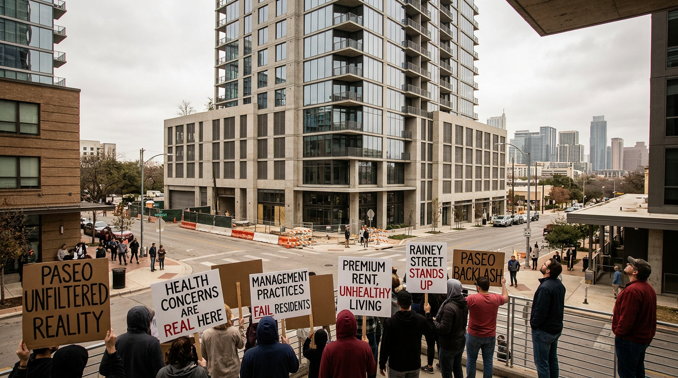 Unfiltered Reality: Austin Luxury High-Rise Paseo Faces Backlash Over Health Concerns and Management Practices