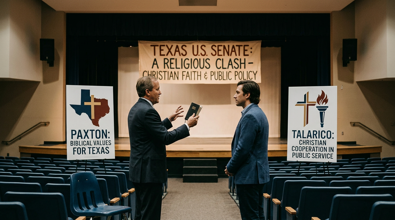 Texas Senate Race: Religion Becomes Key Clash for Paxton, Talarico