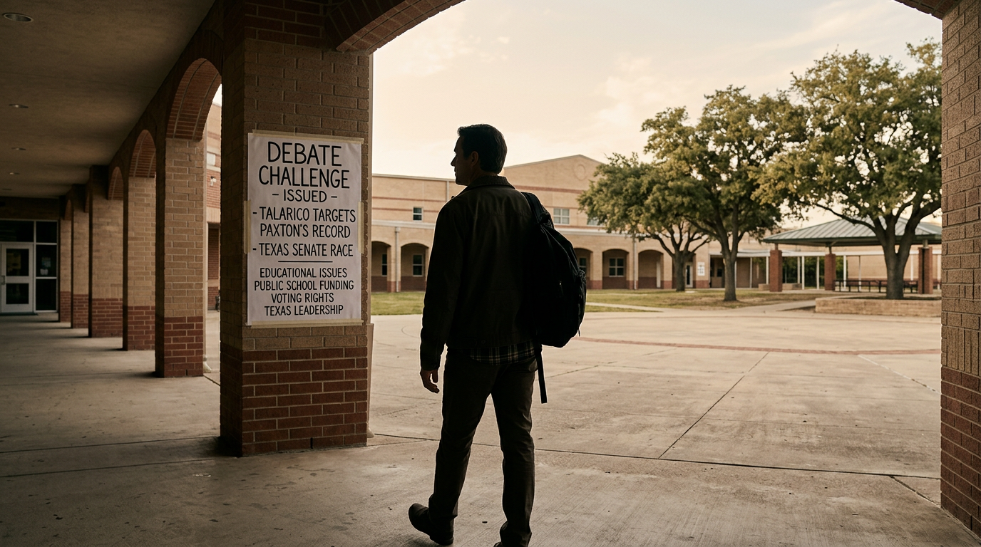 Debate Challenge Issued in Texas Senate Race as Talarico Targets Paxton’s Record