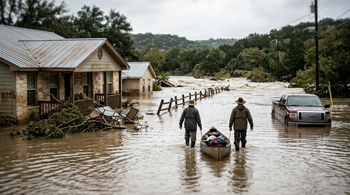 Hill Country Community Struck by Catastrophic Flash Flooding Along Guadalupe River