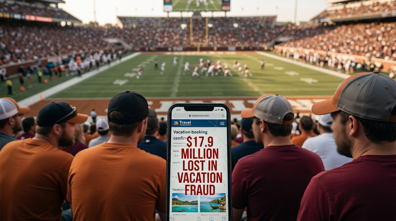 Texas Vacation Fraud Climbs to $17.9 Million as Digital Scams Target Lone Star Travelers