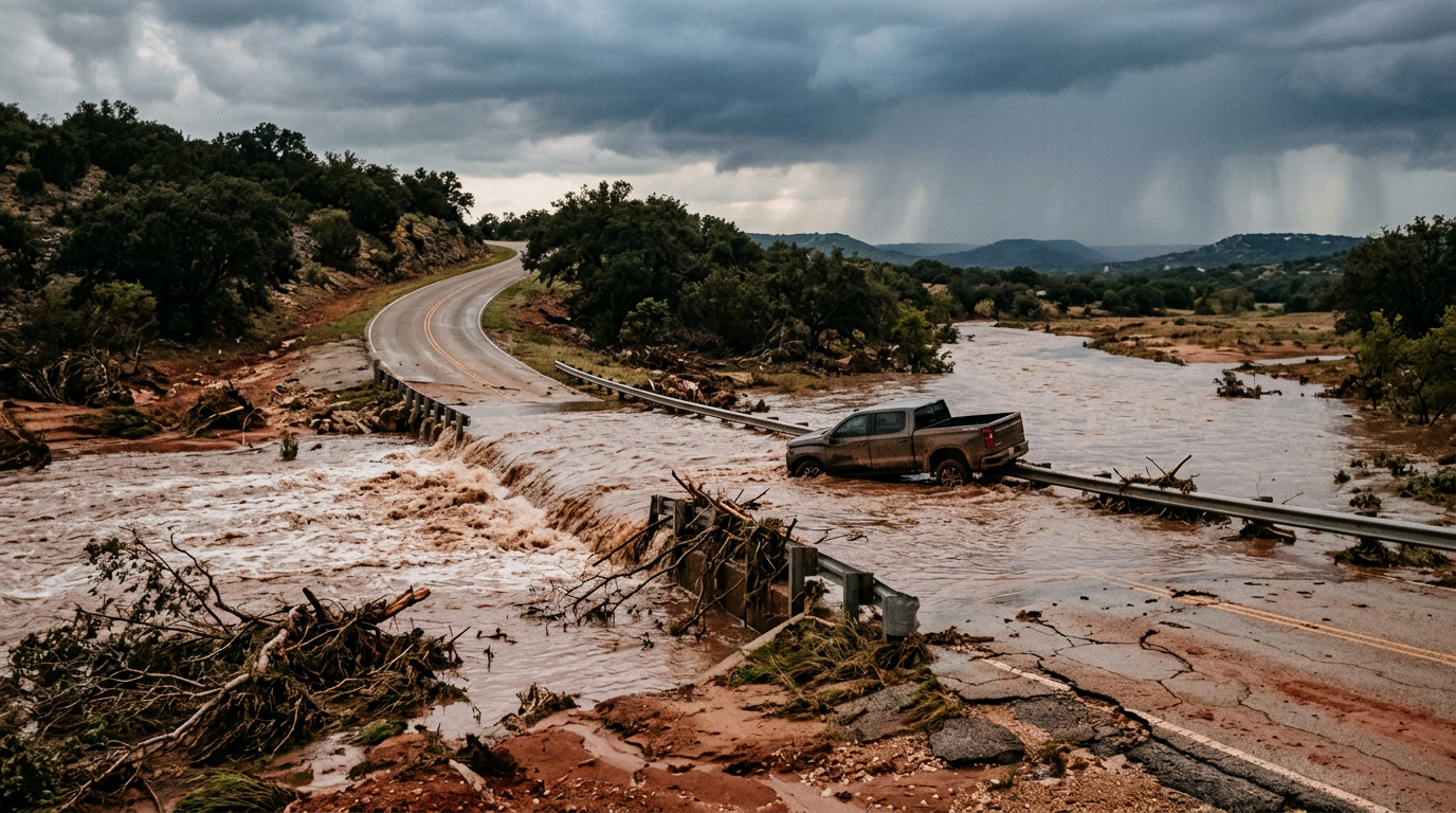Deadly Hill Country Flash Flooding Moves West as Texas Faces Continuing Rain Risks
