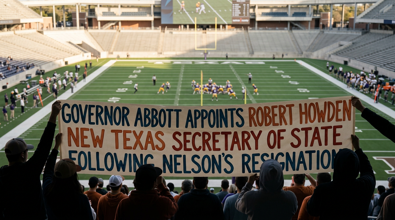 Governor Abbott Appoints Robert Howden as New Texas Secretary of State Following Nelson Resignation