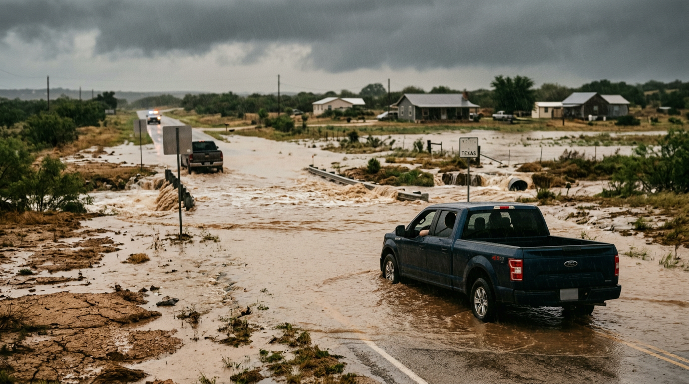 Texas Rainfall Triggers Dangerous New Flash Flooding Emergencies