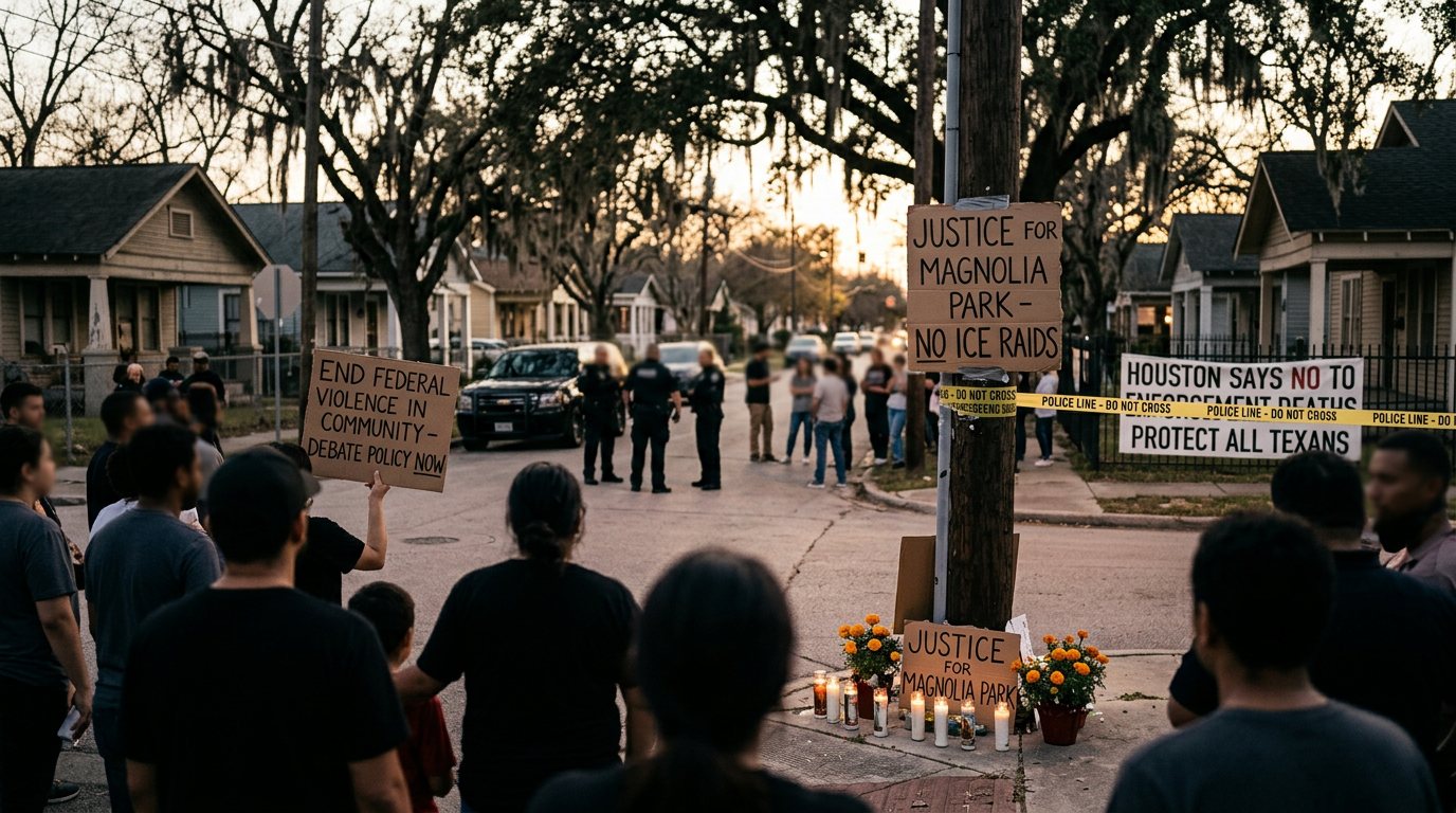 Houston ICE Incident Sparks Protests and Debate Over Enforcement Policy