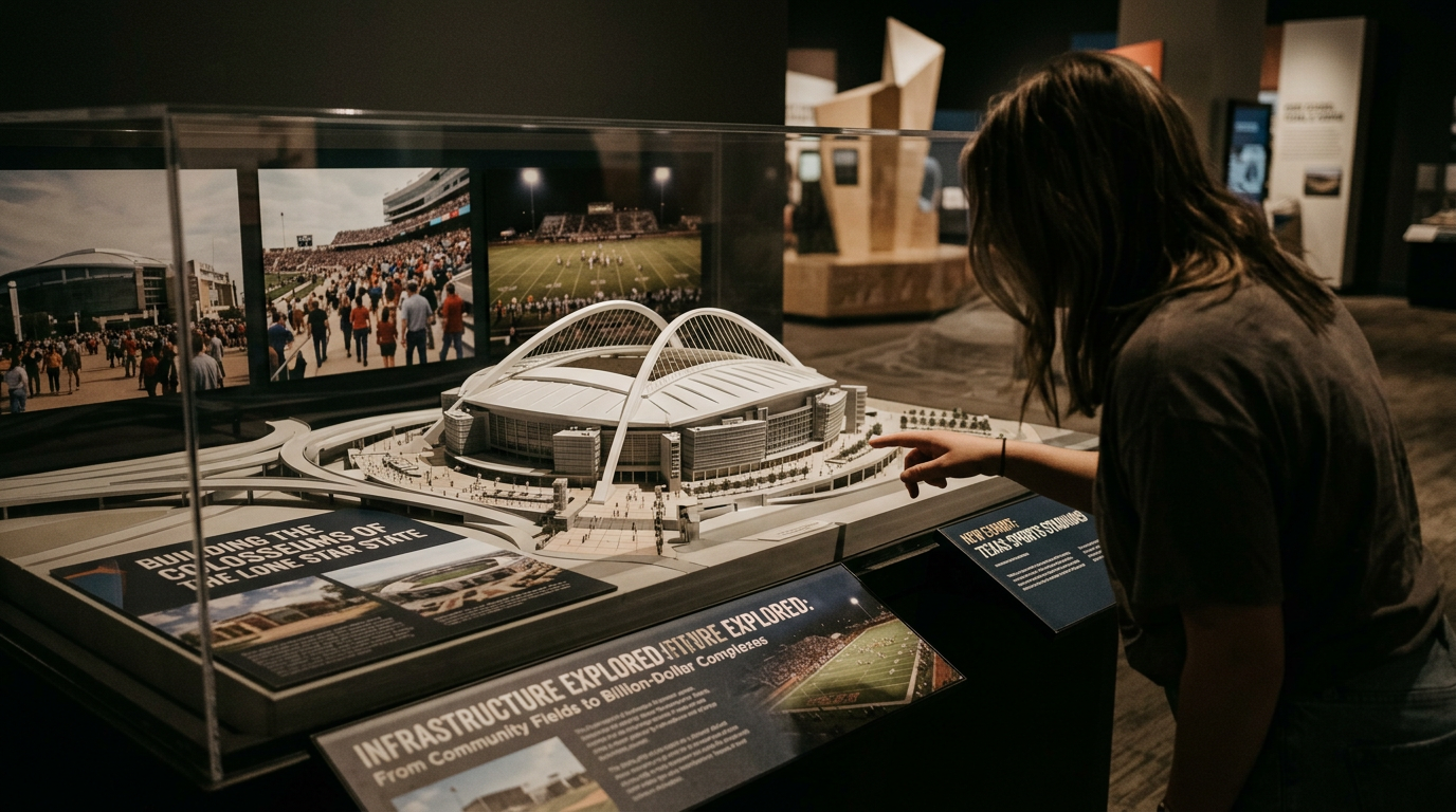 Texas Sports Stadiums and Infrastructure Explored in New Exhibit