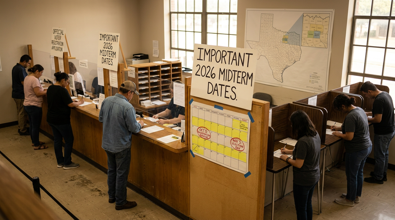 Texas 2026 Midterm Elections: Voter Registration Deadlines and Key Dates