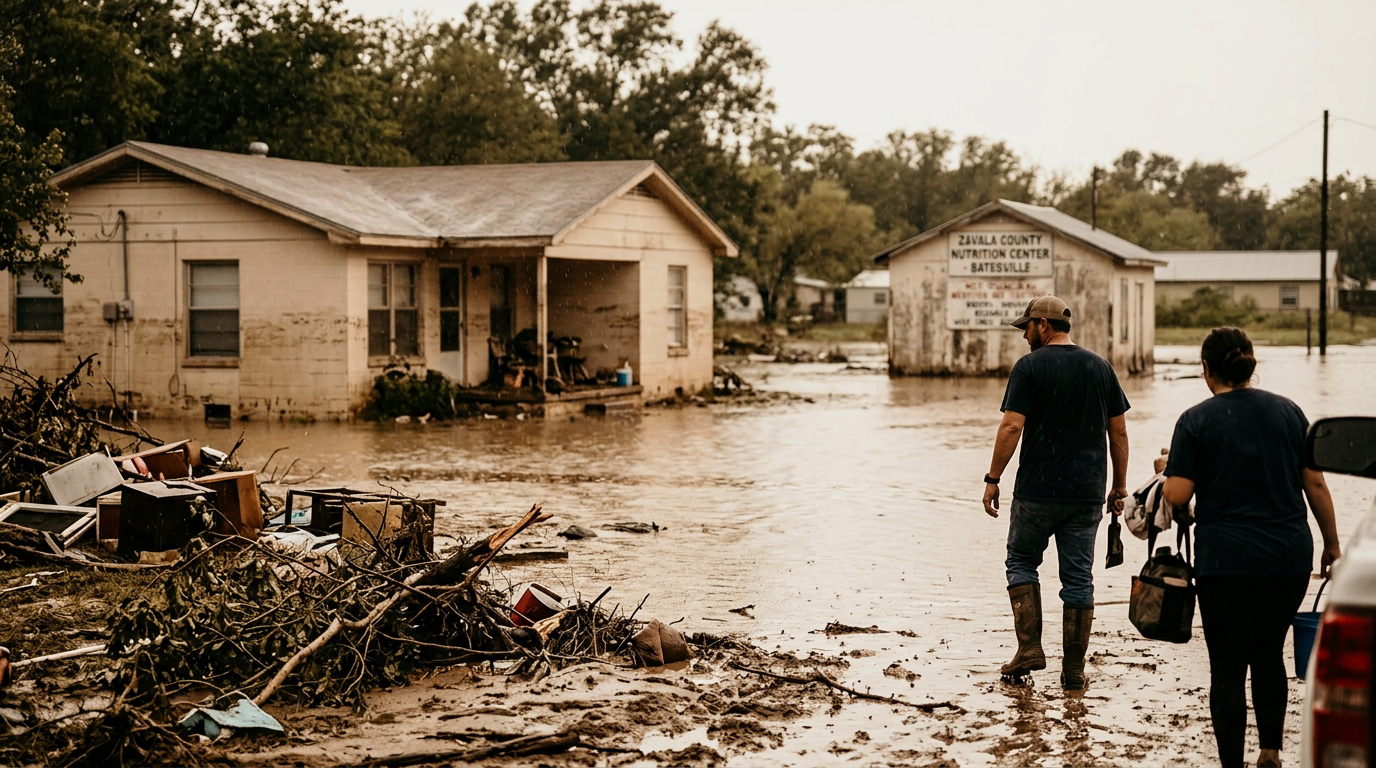 Batesville Flood Disaster Tests Resilience of Zavala County Community