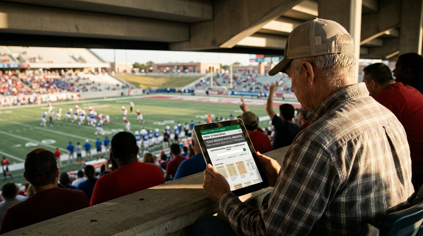 Texas Register Digital Archives Now Available Online via UNT Partnership