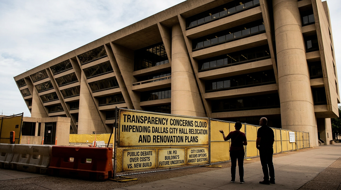 Transparency Concerns Cloud Impending Dallas City Hall Relocation and Renovation Plans
