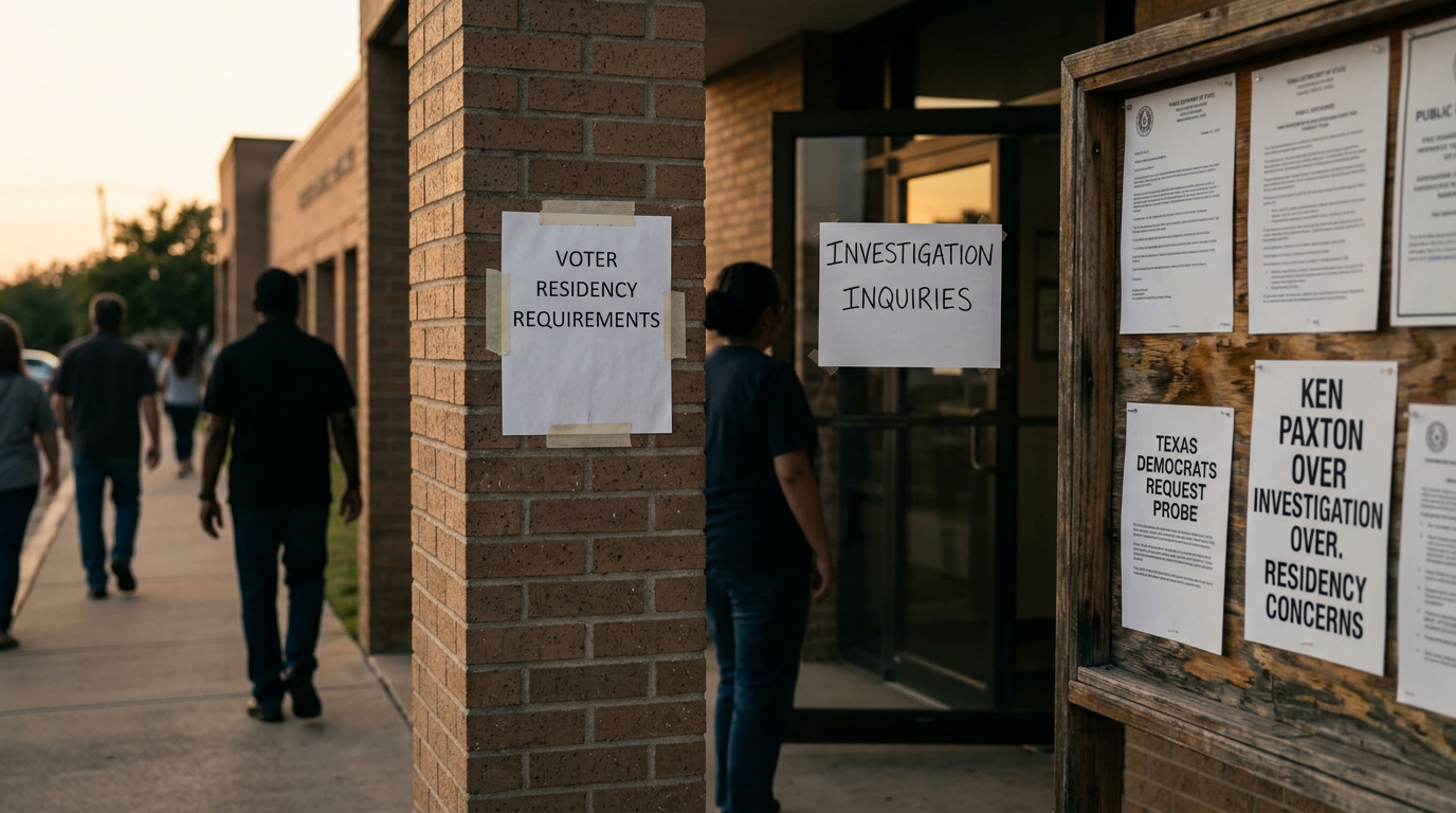 Texas Democrats Call for Ken Paxton Investigation Over Voter Residency Concerns